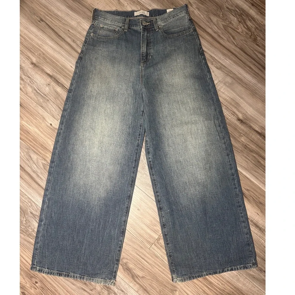 PacSun Ryder Ultra Baggy Mens Jeans 30x32 Medium Wash Blue Wide Leg Denim